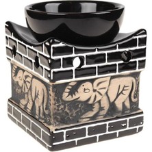 Keyfim Shop Dekoratif Fil Kabartmalı Buhurdanlık