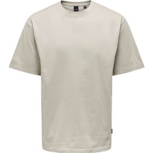 Only & Sons Onsfred Lıfe Rlx Ss Tee Noos Erkek Bej T-Shirt - 22022532