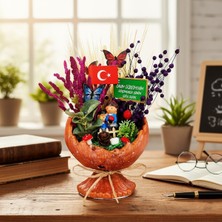 Hediye Bahçesi Küçük Kırık Yumurta Teraryum - Öğretmenler Günü Hediyesi