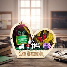 Hediye Bahçesi Kalp Saksı Teraryum - Öğretmenler Günü Hediyesi
