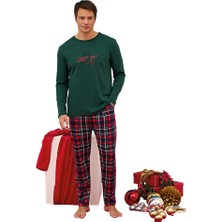 Over Sleep by Poleren Over Sleep 2253 Erkek Eşli Yılbaşı Pijama Takım