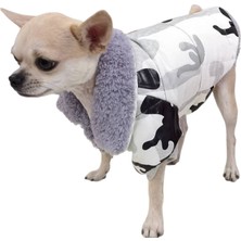 TrendyPati Peluş Astarli Köpek Montu, Kapşonsuz