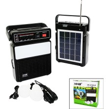 FRY 3ın1 - Solar2in1 Dik Model El Feneri - Radyo - MP3BLUETOOTH - Usb/ Tf Port - 2 Parça  Ampul Kablolu - Powerbank (5358)