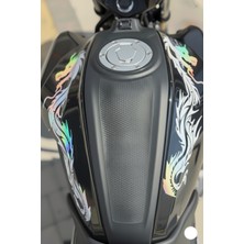 Banxtre Motorsiklet ve Motor Için Hologram Renk Universal Tüm Motorlara Uyumlu Ejder Sti