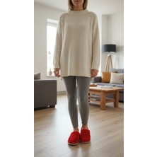 Gigi Giyim Burnu Kapalı Düz Renk Kadın Ev Terlik