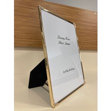 Plus Home Resim Çerçevesi Ince Metal Detaylı Pirinç Altın 20X25 cm