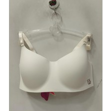 F.k Kadın Desteksiz ve Balensiz Yumuşak Ekru Sütyen