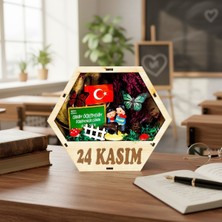 Hediye Bahçesi Altıgen Saksı Teraryum - Öğretmenler Günü Hediyesi