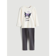 LC Waikiki Peak Yeni Sezon Kuromi Lisanslı Kız Bebek Sweatshirt ve Tayt