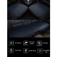 Ruselland Mitsubishi Lancer Evo Ix 2005-2007 Takım Koltuk Minderi Siyahderi Mavidikiş