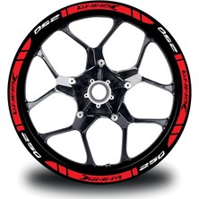 Ruselland Bajaj Dominar 250 Dış Jant Şeridi Motosiklet Sticker Etiket Modeli