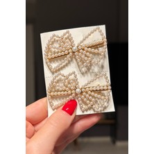 H&E Design Kadın 2'li Incili Toka Seti