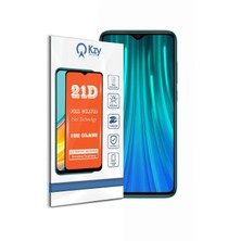 Mena Rise Kzy Iletişim 8 Pro ile Uyumlu Tam Kaplayan 21D Temperli Ekran Koruyucu Cam