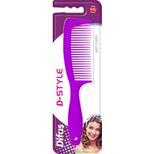 Mena Rise Difaş D-Style Saplı Küçük Tarak 2038 (Antistatik/neon Renkler)