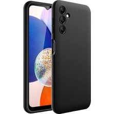 Mena Rise Happy A54 Uyumlu Içi Kadife Lansman Silicone Kılıf Şok Emici Full Kasa Koruma Sağlayan Kılıf (Siyah)