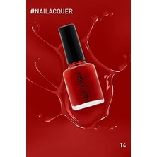 Mena Rise Bayrak Kırmızı Oje 14 - Yüksek Pigmentli Uzun Süreli Kalıcılık Hızlı Kuruma - Nail Lacquer 14