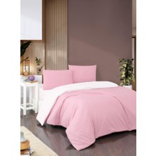 Mena Rise Obasse Nevresim Takımı Çift Kişilik Çift Taraflı Çarşafı Pembe