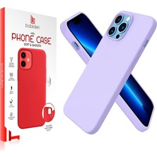 Mena Rise 13 Pro 6.1 Içi Kadife Lansman Silikon Kılıf Full Kasa Koruma Sağlayan Kılıf Lila