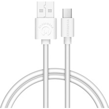 Mena Rise Micro USB Şarj ve Senkronizasyon Kablosu, Beyaz