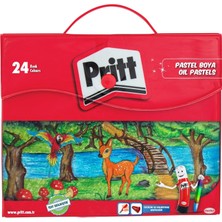 Mena Rise Pastel, Canlı Renkler ve Rahat Uygulamalı Pastel, Yumuşak Çocuk, Kullanımlı Resim, Dayanıklı Kırtasiye Malzemesi, Çantalı 24 Renk Pastel