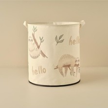 Mena Rise Hayvan Baskılı%70 Pamuk%30 Oyuncak Sepeti, Çok Renkli, 36X40 cm