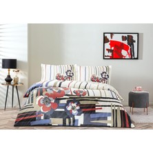 Mena Rise Vanessa Çift Kişilik Nevresim Takımı Kırmızı