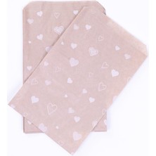 Mena Rise Kalp Desenli Kese Kağıdı, 18X30-100 Adet