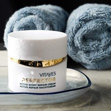 Mena Rise Vıtayes Perfector Yaşlanma Karşıtı Yoğun Nemlendirici Gece Kremi Dna Onarım Mekanizmasını Uyaran Etkili Formül, 50 ml