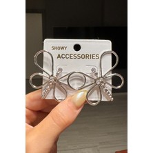 H&E Design Kadın Gold Büyük Boy Küpe