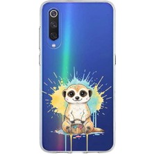 PrintiFy Xiaomi Mi 9 ile Uyumlu Splash Mirket Tasarımlı Slimfit Şeffaf Silikon Kılıf