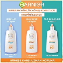 Mena Rise Garnier Ambre Solaire Super Uv C Vitamini Koyu Leke Karşıtı Fluid Yüz Güneş Kremi SPF50+ 40 ml