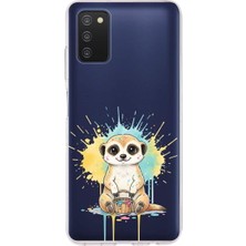 PrintiFy Samsung Galaxy A03S ile Uyumlu Splash Mirket Tasarımlı Slimfit Şeffaf Silikon Kılıf