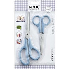 Mena Rise Premium Serisi Ergonomik Saplı Çelik Gıdaya Temasa Uygun 2'li Mutfak, Mavi