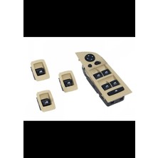 Wender Bmw Cam Düğmesi E90+LCI Set Bej Çerçeveli; Karartmalı & Katlamalı Ayna