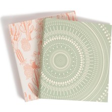 Mena Rise Brands Çevre Dostu Cilt Seti, Zeytin ve Somon, 2,5 cm Halka, 2 Parça