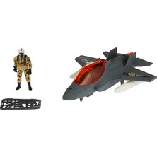 Mena Rise Mei Asker Oyun Set Soldier Air Falcon Patrol 1uçak/1fgr.aks.ses/ışik