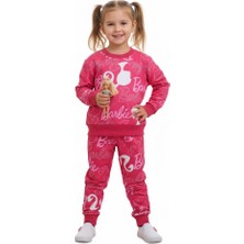 Eflins Barbie Baskılı Kız Çocuk Eşofman Takım İlkbahar & Kış