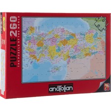 Mena Rise Puzzle - Türkiye Siyasi Haritası / 260 Parça Puzzle, #3269