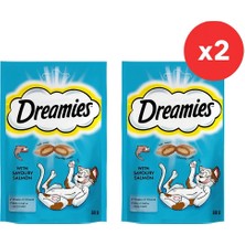 Dreamies Somonlu Kedi Maması 60 gr  2 Adet