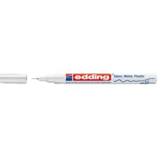 Edding 780 Markör Boya Kalemi 0.8 Mm Beyaz Yuvarlak Uçlu (10 Lu Paket)