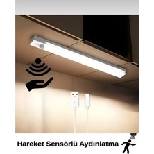 Hane216 Hareket Sensörlü Şarjlı LED Beyaz Panel ,elbise Dolabı Çalışma Masası Ev LED Lamba Işık