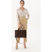 Tandi Bags Matsima Omuz ve Evrak Çantası Kahverengi