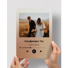 Rosa Art Kişiye Özel Spotify Poster | Kişiselleştirilebilir Çerçevesiz Poster |özel Günler Için Hediye Poster