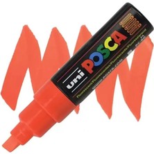 Kitabevimden Uni-Ball Posca 8.0 Su Bazlı Boyama Markörü F.turuncu-6-Pkt