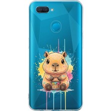 PrintiFy Oppo A5S ile Uyumlu Splash Kapibara Tasarımlı Şeffaf Silikon Kılıf