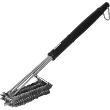 Buffer® Mangal Izgara Temizleme Fırçası – Paslanmaz Çelik Telli, Uzun Saplı Grill Temizlik Aparatı Mangal Temizlik Fırçası