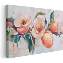 Artarilion Yatay Kanvas Tablo Dalinda Meyveler Modern Duvar Tablosu Kanvas Salon Ofis Tablosu