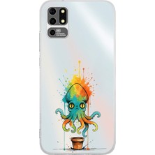 PrintiFy Reeder S19 Max ile Uyumlu Splash Bukalemun Tasarımlı Şeffaf Silikon Kılıf
