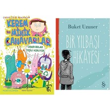 Everest Yayınları Kerem Ile Minik Canavarlar - Canavarlar Yeşili Koruyor: Çılgın Çizgi Romanlar + Bir Yılbaşı Hikayesi