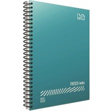 Kitabevimden Gıpta Fresco Spiralli Plastik Kapak Defter A5 72 Yp Çizgili 4942--12 Li